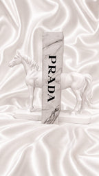 Modern Black Horse Bookends