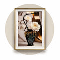 Golden Blossom Elegance – Luxury Floral Wall Art