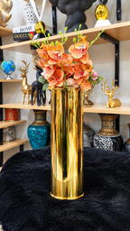 Luxury Orange Orchid Gold Vase Arrangement 🌸✨