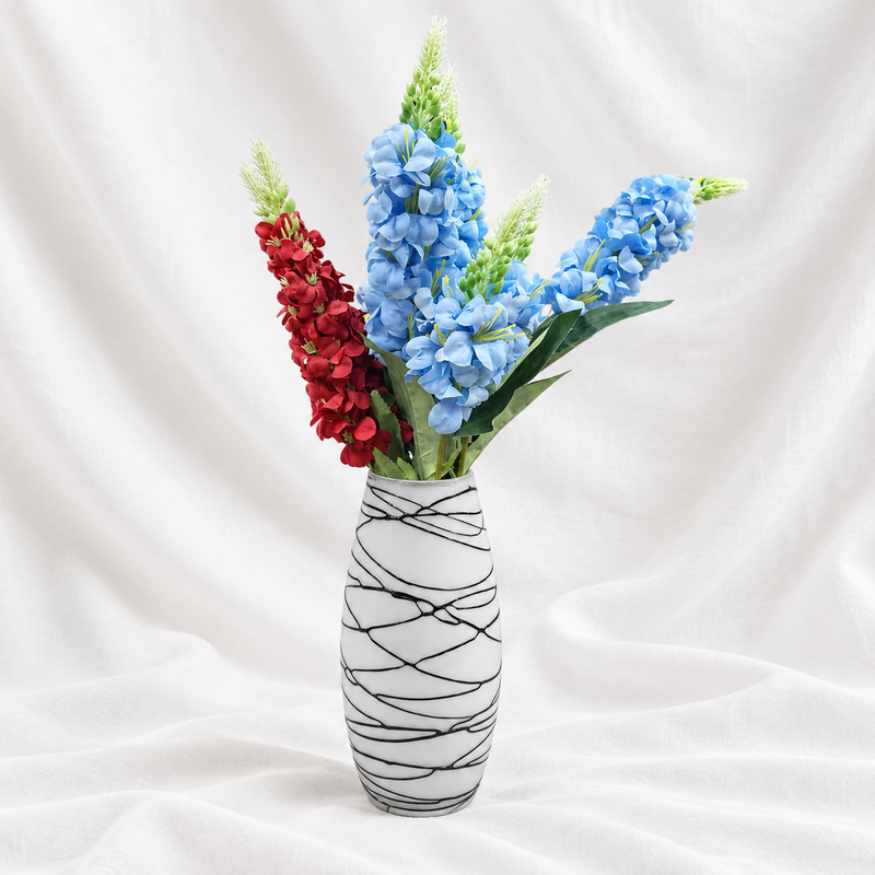 Elegant Artificial Flower Arrangement with Decorative Vase