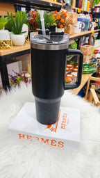 Matte Black Tumbler – 1.5L Stainless Steel Cup
