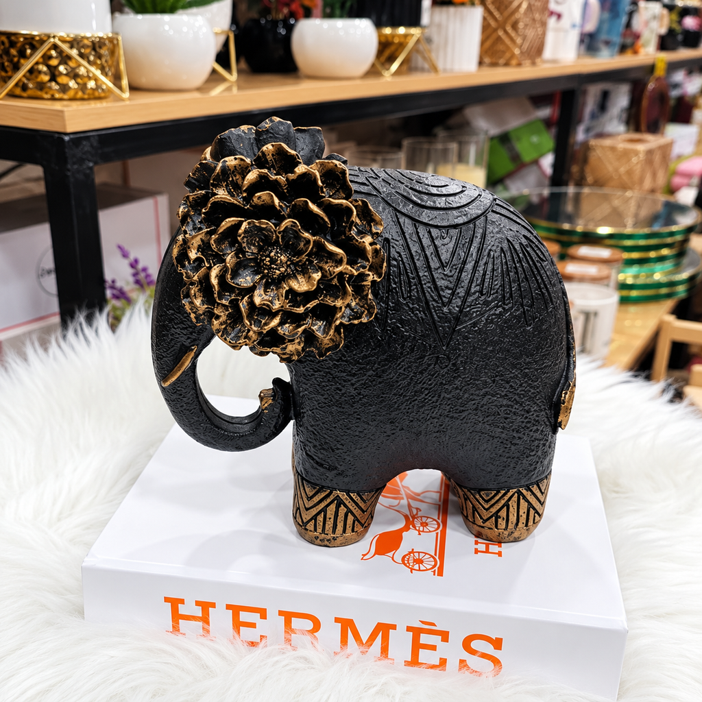 Luxury Floral Elephant Decorative Sculpture.                              Special Offer: Rs. 1,800 Each | Buy 2 for Rs. 3,200 (Rs. 1,600 Each)
