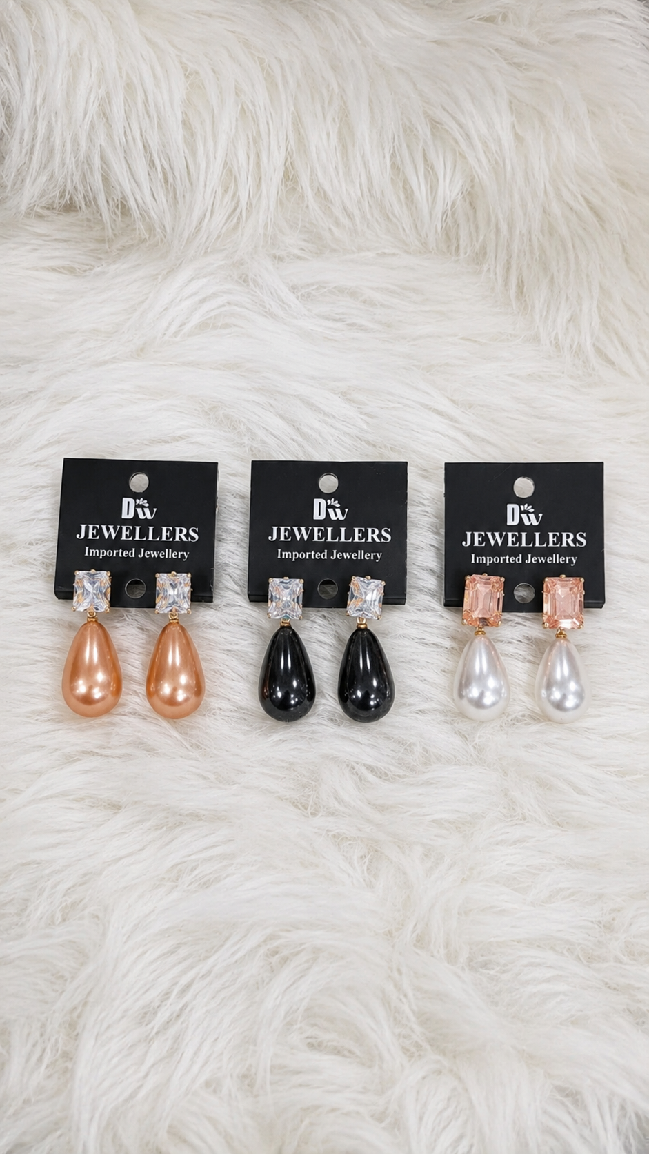 Pearl & Crystal Drop Earrings – 3 Elegant Variants