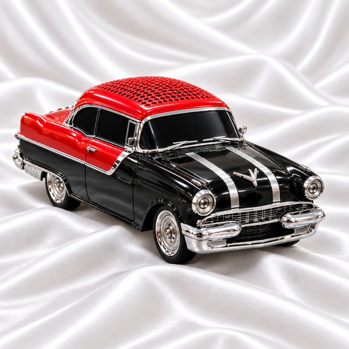 Red & Black Vintage Car Bluetooth Speaker | Metal Showpiece