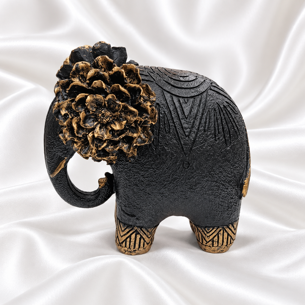 Luxury Floral Elephant Decorative Sculpture.                              Special Offer: Rs. 1,800 Each | Buy 2 for Rs. 3,200 (Rs. 1,600 Each)