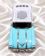 Blue & White Vintage Car Bluetooth Speaker | Metal Showpiece
