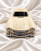 Cream Vintage Car Bluetooth Speaker | Metal Showpiece